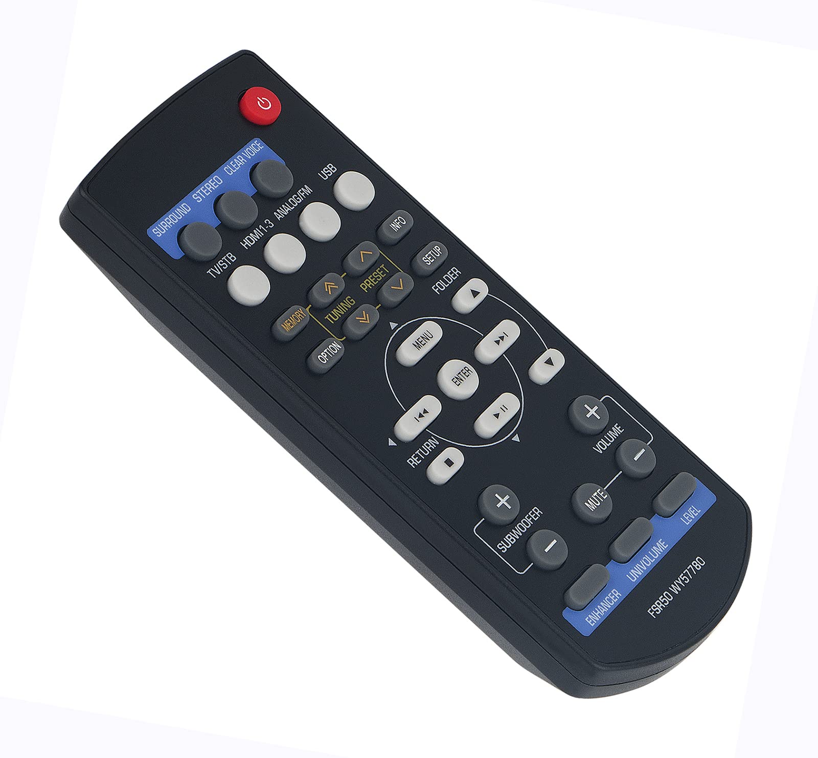 Amazon | AULCMEET FSR50 交換用リモコン ヤマハ ホームシアター